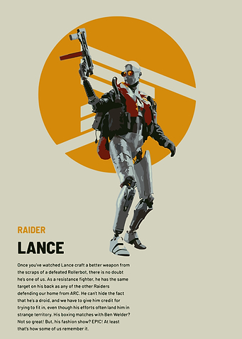 Raider Lance Robot Illustration