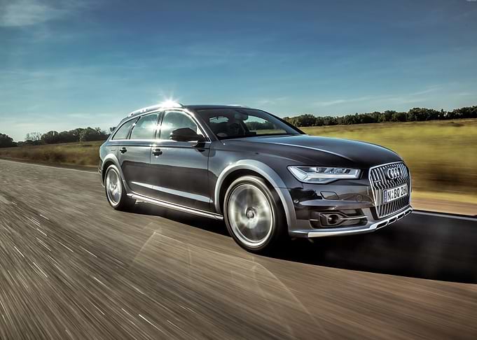 Audi A6 Allroad Driving on Road