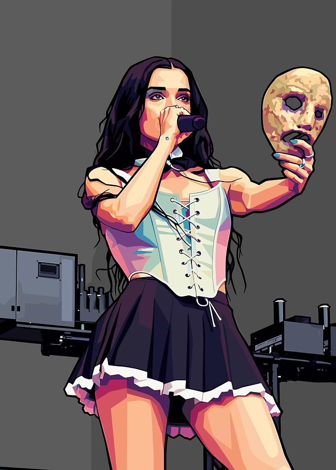 Poppy with Mask Digital Art