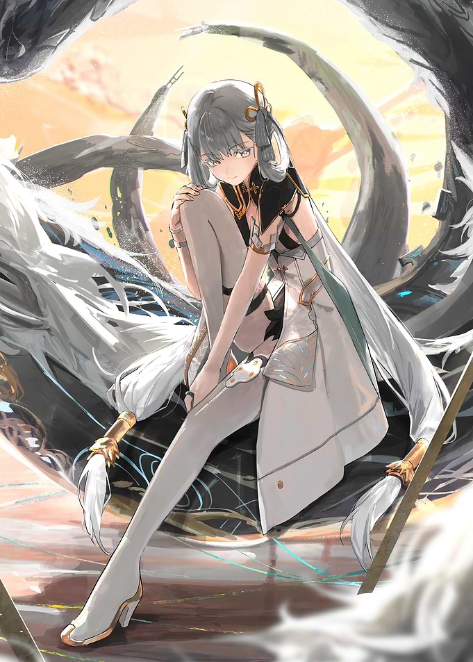 Girl with With Dragon