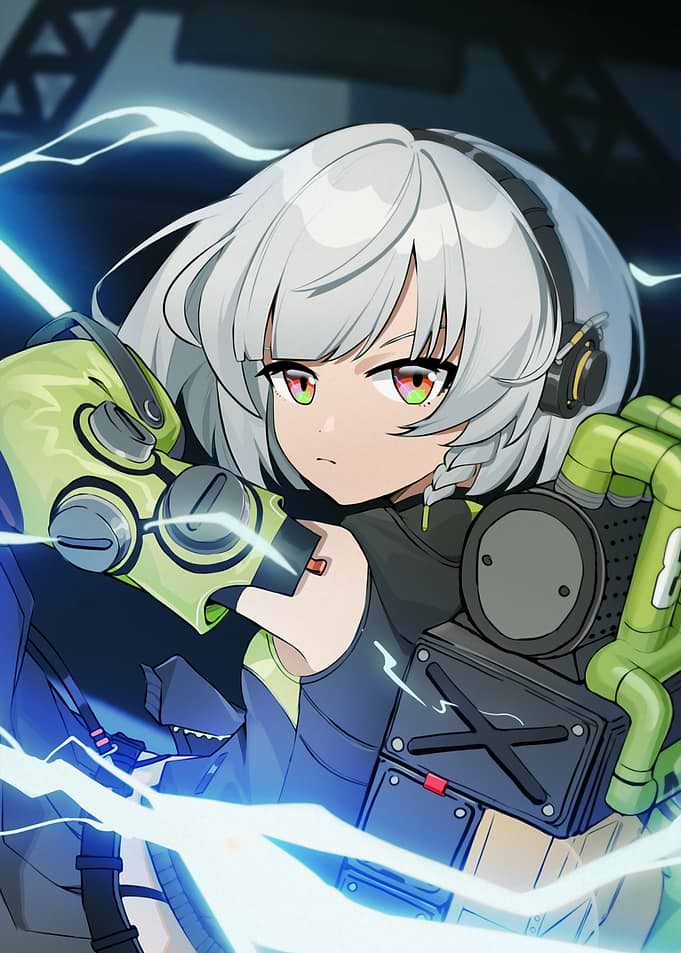 Anime Girl with Futuristic Gear