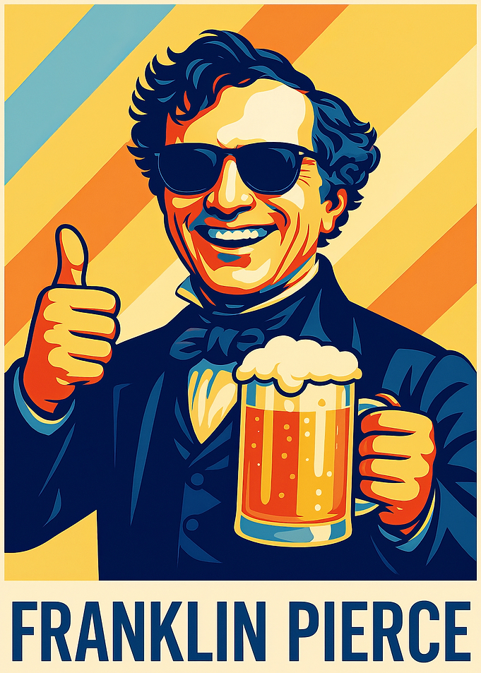 Franklin Pierce Beer Poster