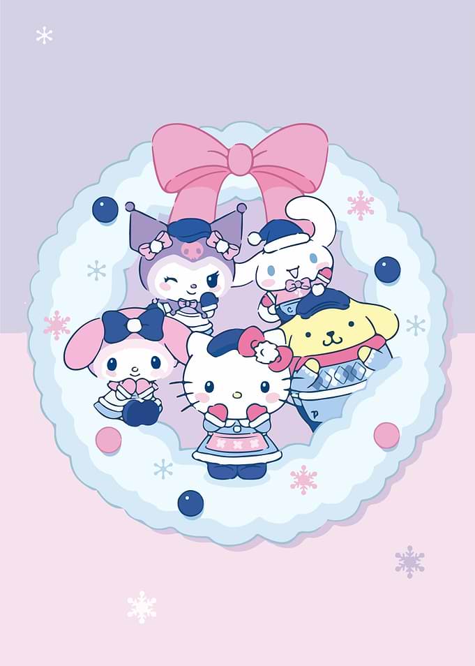 Hello Kitty and Friends Winter Wreath