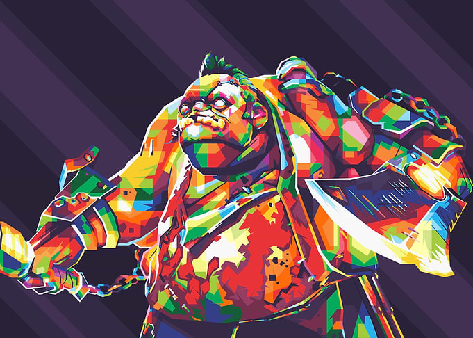The Butcher Colorful Pop Art