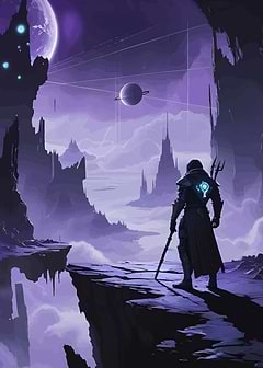 Fantasy Warrior on Alien Planet