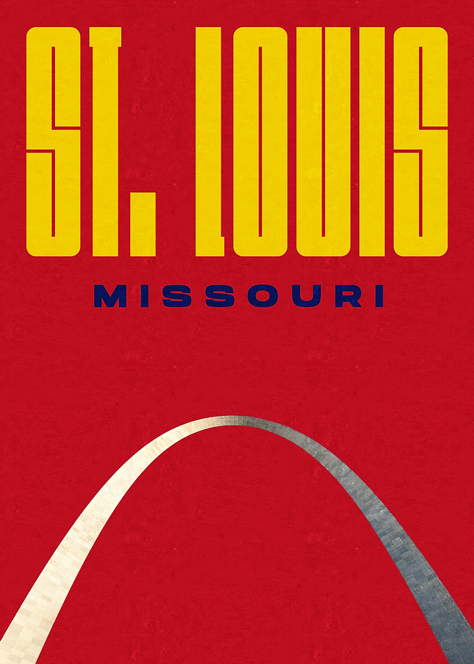 Gateway Arch St. Louis Missouri Travel Poster