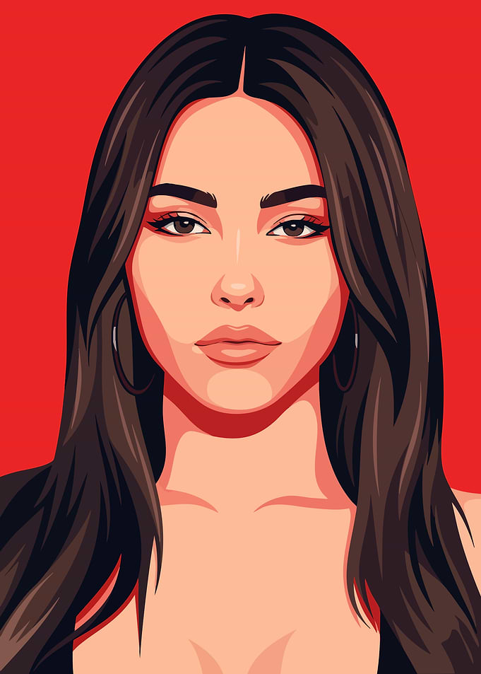 Megan Fox Vector Portrait