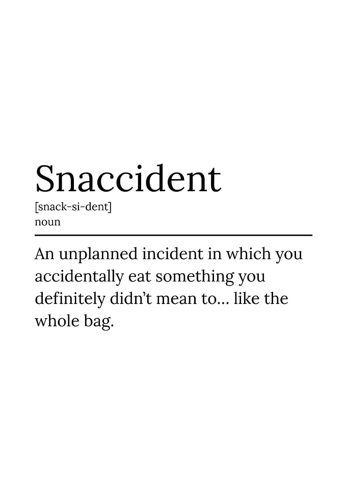 Snaccident Definition