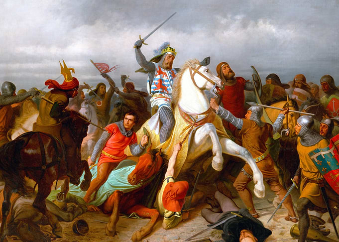 John of Bohemia at the Battle of Crécy
