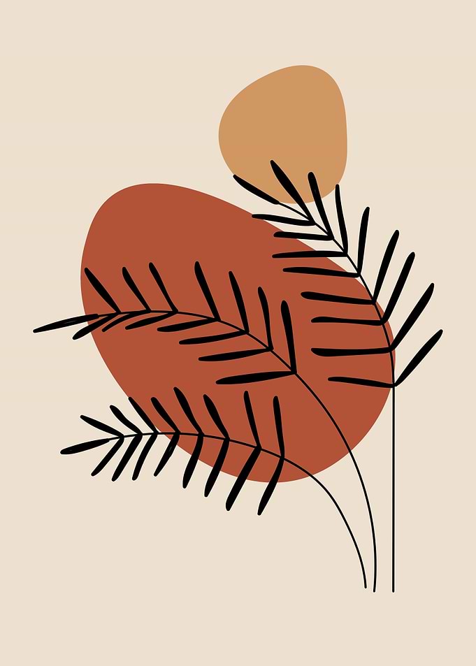 Abstract Botanical Illustration