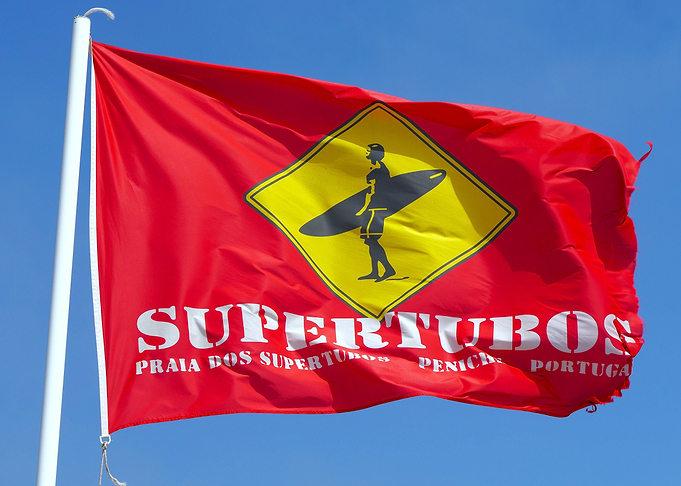 Supertubos Beach Flag, Portugal