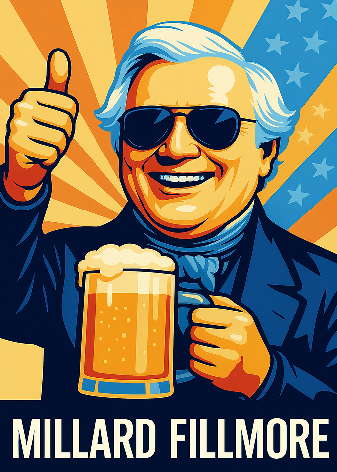 Millard Fillmore Beer Poster