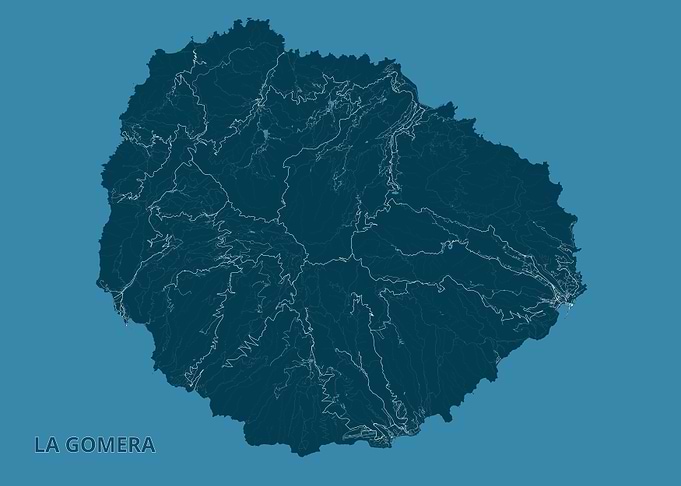 La Gomera Island Map