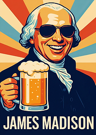 James Madison with Beer