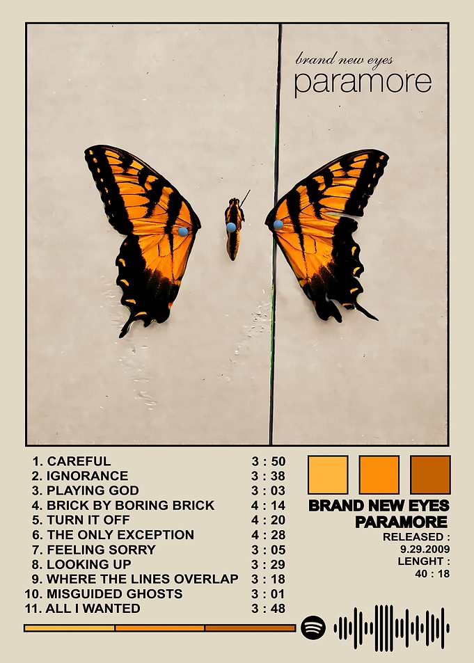 Paramore Brand New Eyes Album Cover