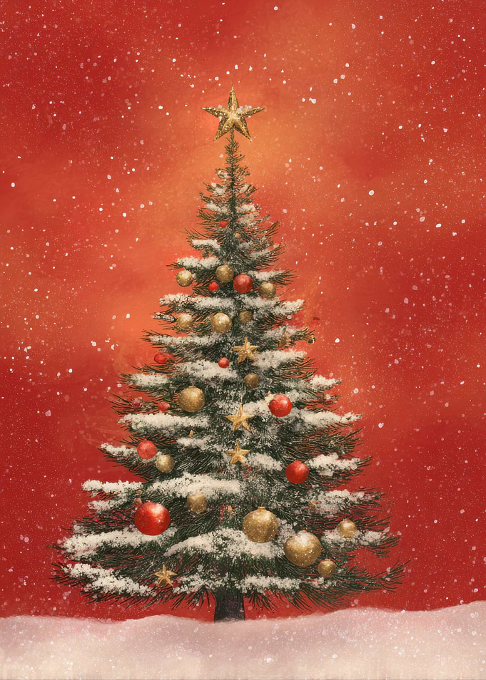 Snowy Christmas Tree
