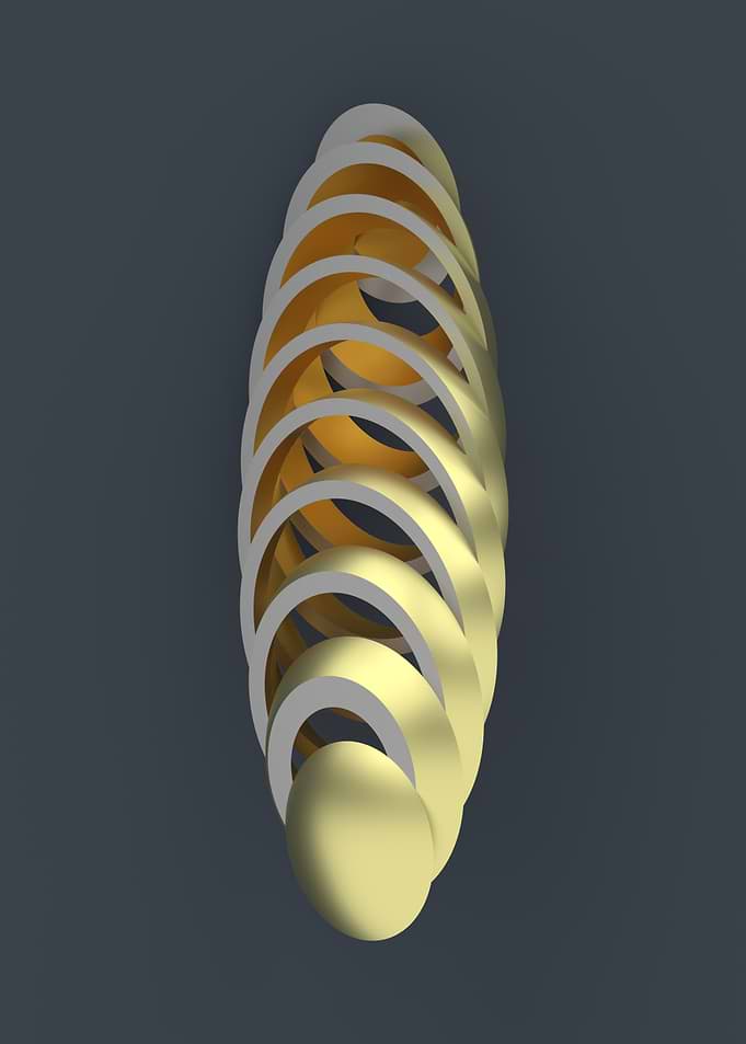 Abstract Golden and White Arcs