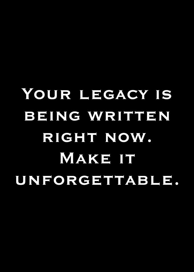 Legacy Unforgettable Text Art