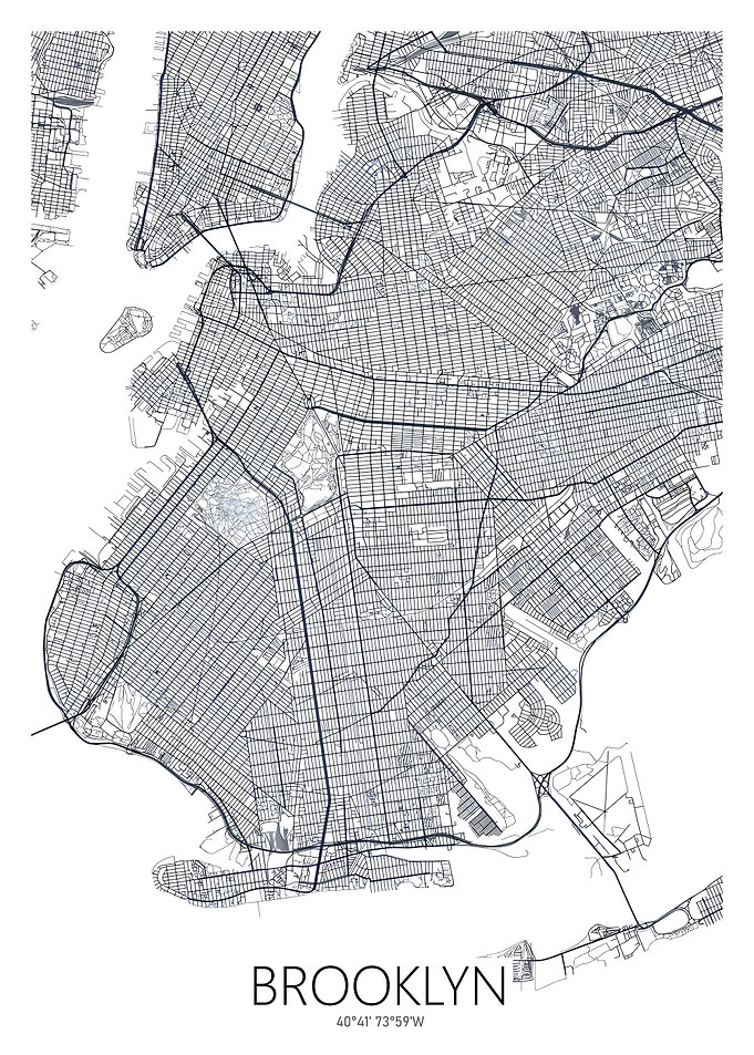 Detailed Brooklyn Map