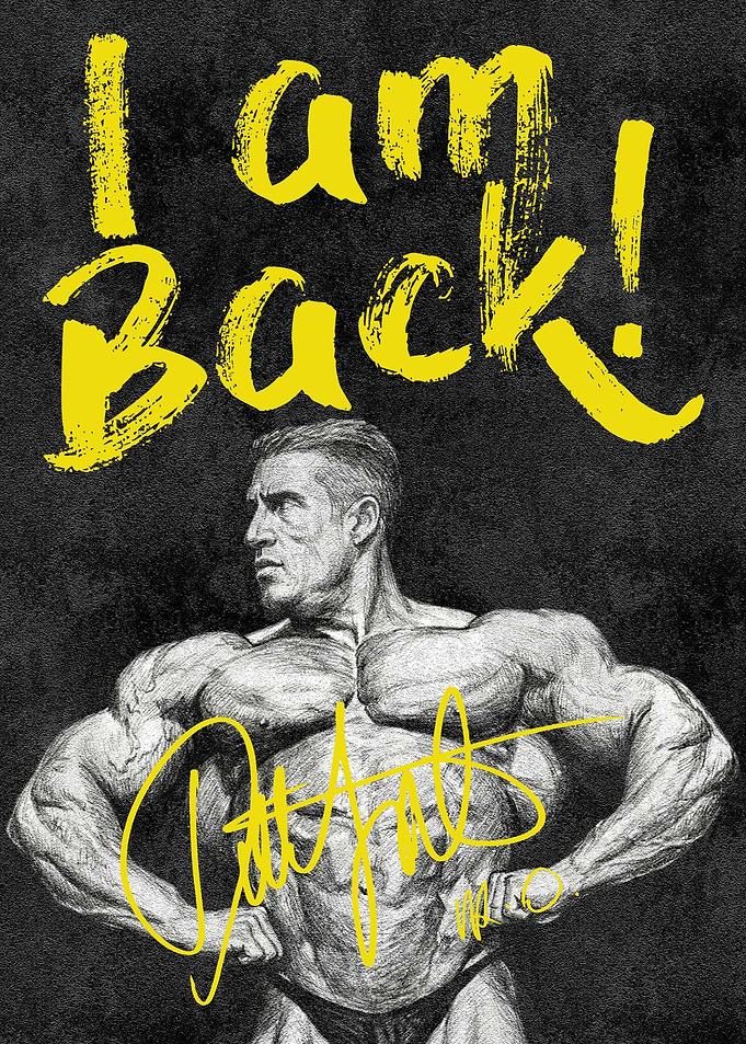 Inspirational Gym Poster – “I’m Back” Motivational Quote