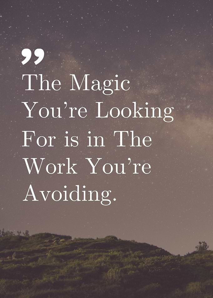 Inspirational Quote on Starry Background