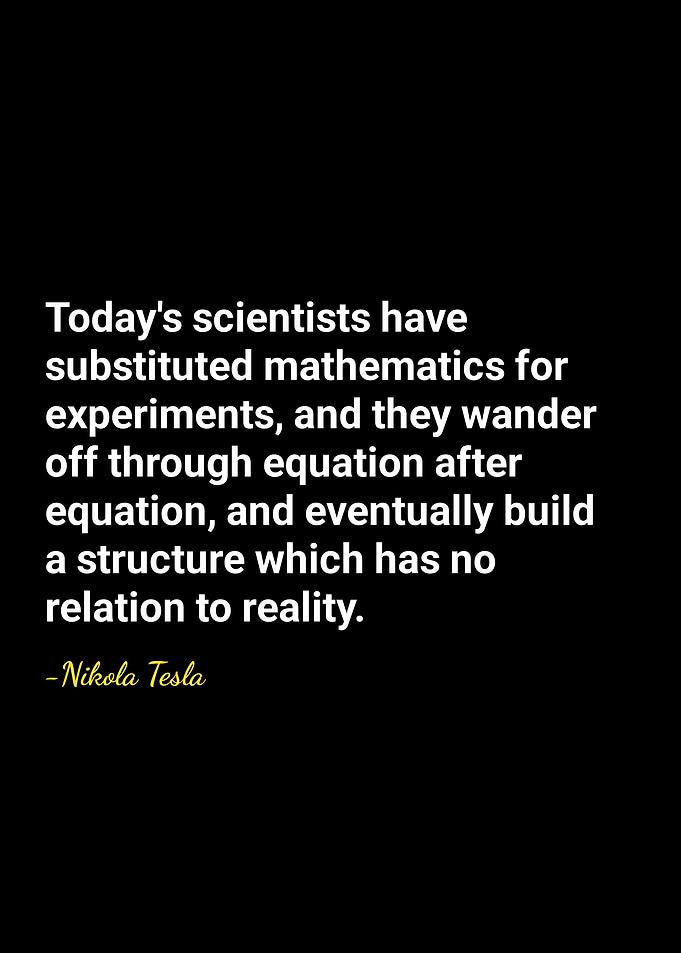 Nikola Tesla Quote on Science
