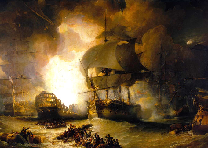 Destruction of the Orient at the Battle of the Nile