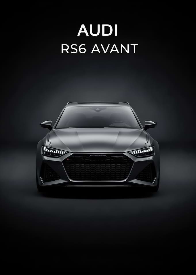 Audi RS6 Avant Front poster