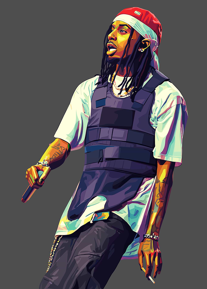 Playboi Carti Digital Art Portrait