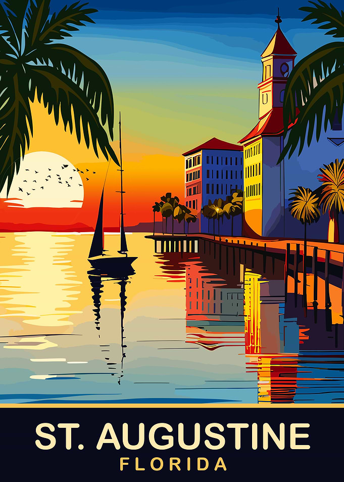 St. Augustine, Florida Travel Poster