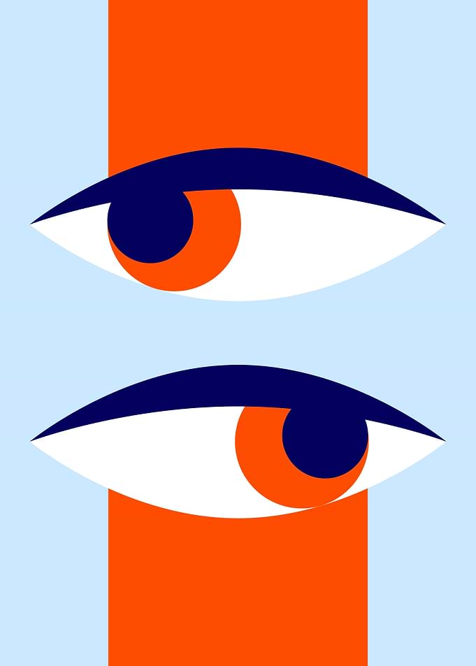 Abstract Eyes Geometric Art