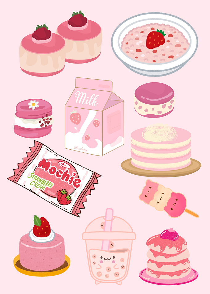 Pink Strawberry Dessert