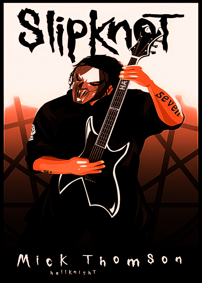 Slipknot Mick Thomson Illustration