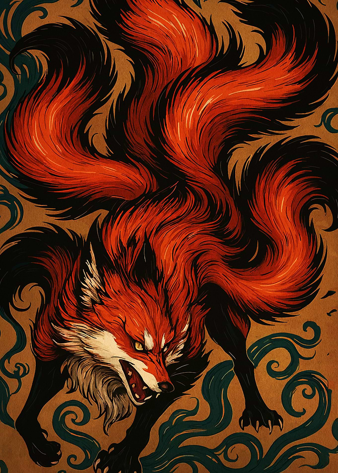 Nine-tailed Fox Illustration