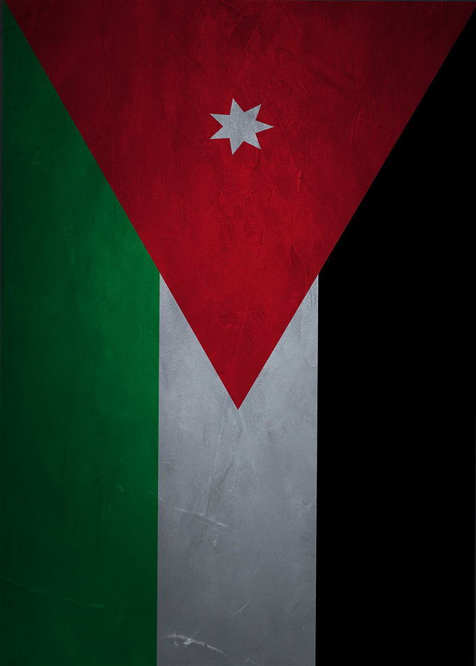 Jordan Flag Grunge Texture