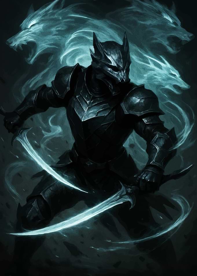 Wolf Knight with Spectral Wolves