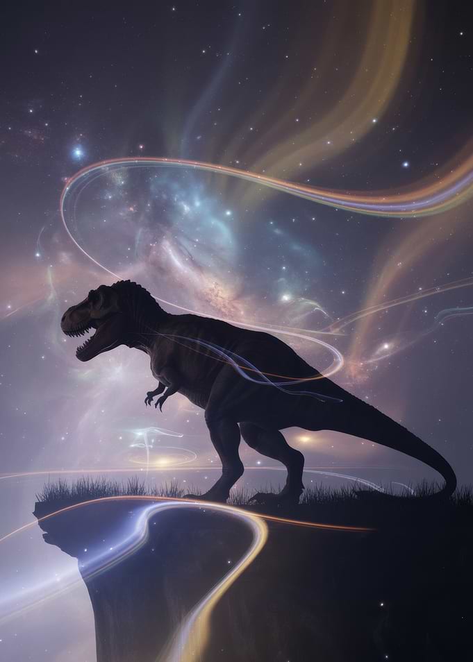 Tyrannosaurus Rex on a Cliff