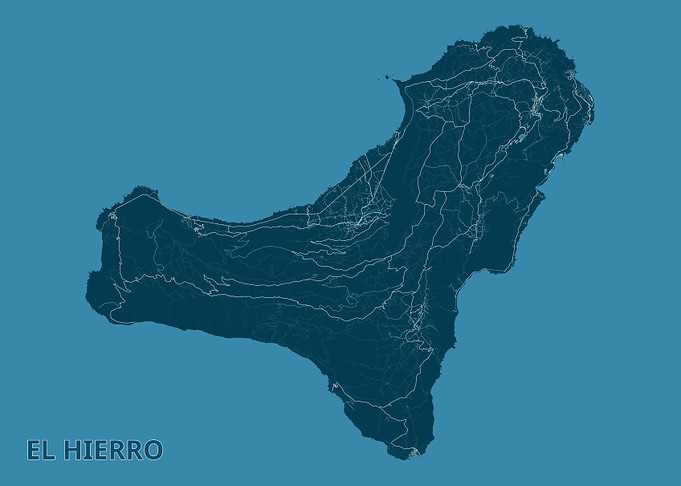 El Hierro Island Map