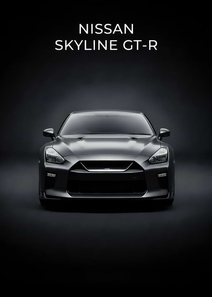 Nissan Skyline GT-R Front poster
