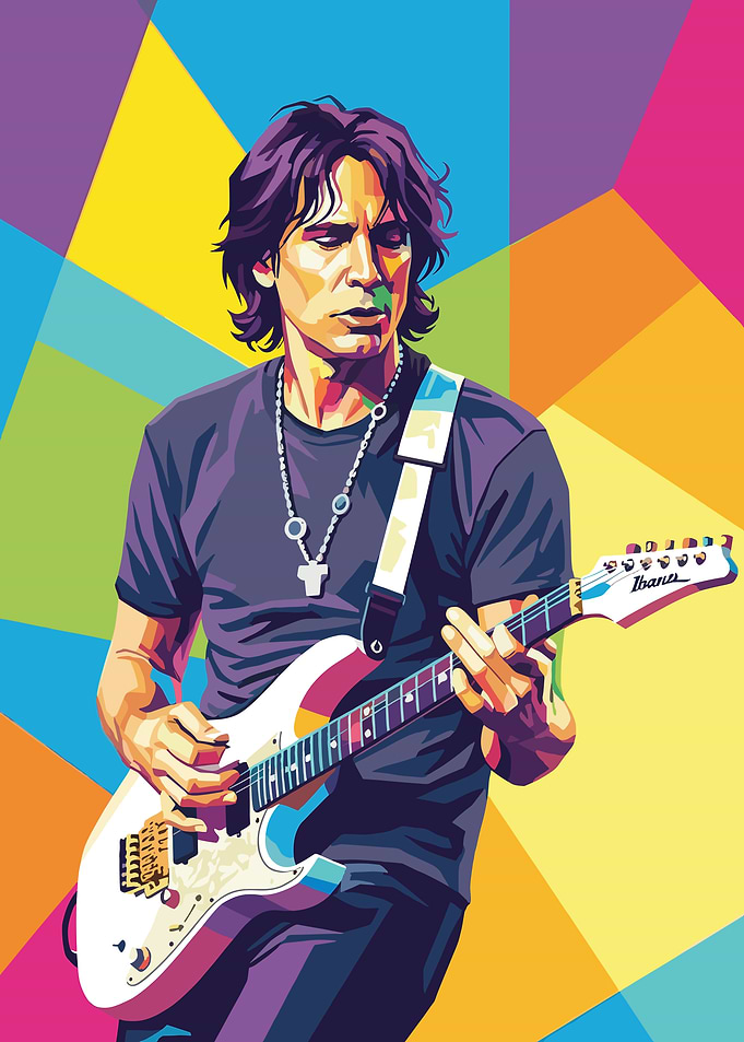 Joe Satriani Guitar Pop Art