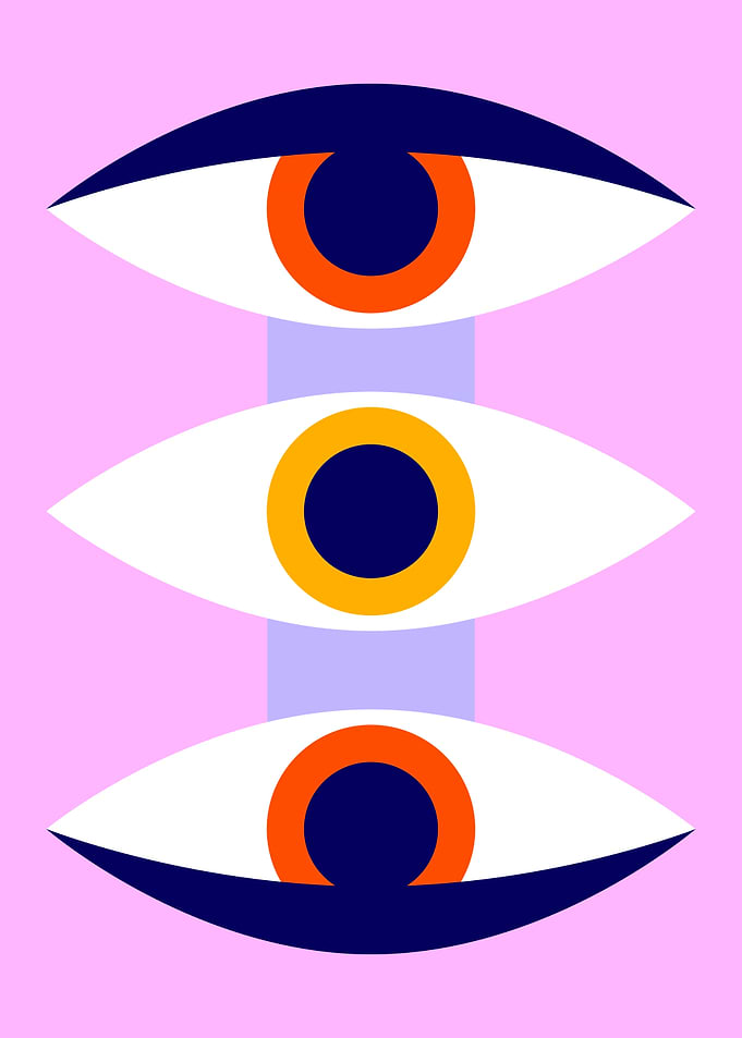 Abstract Eyes Pattern