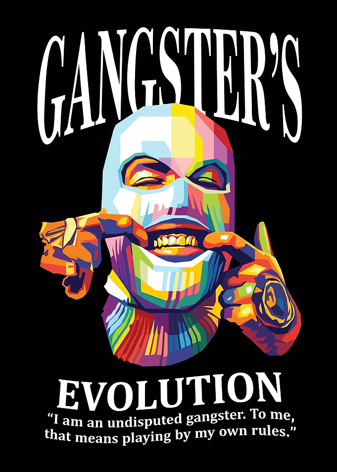 Gangster's Evolution Colorful Pop Art