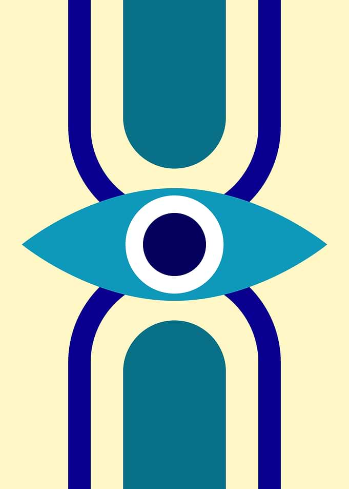 Evil Eye Geometric Art