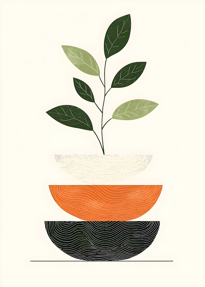 Abstract Plant Art