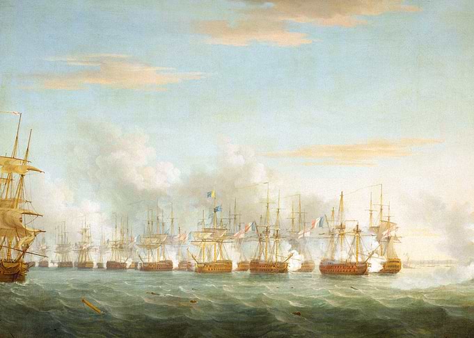 Battle of the Nile Painting