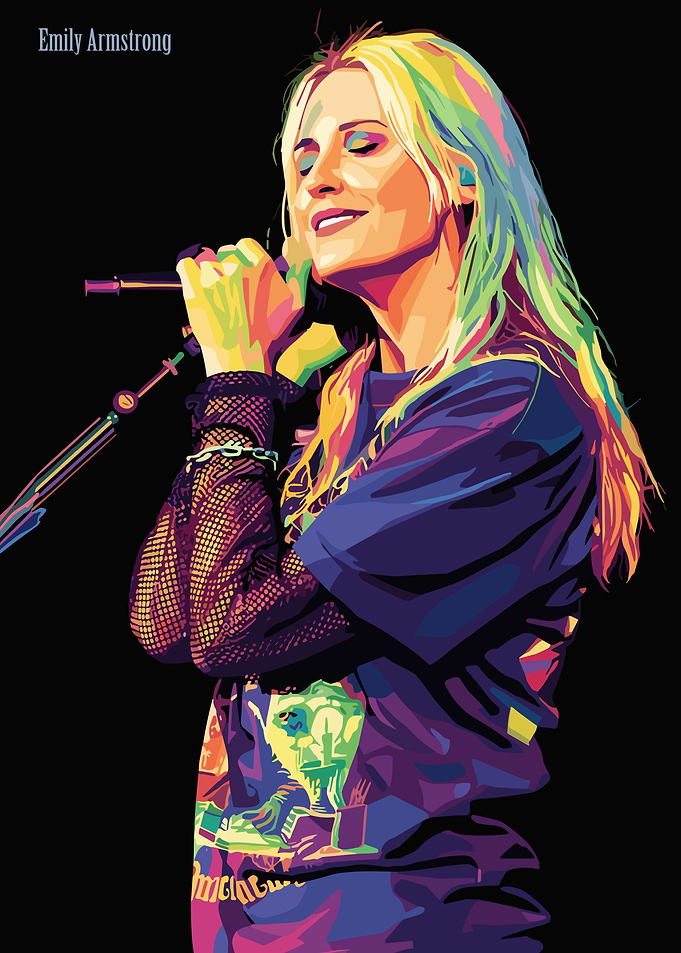Emily Armstrong Colorful Portrait