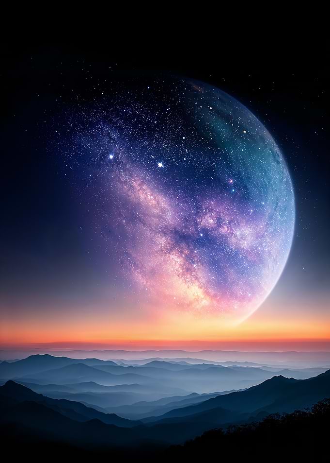 Cosmic Mountainscape