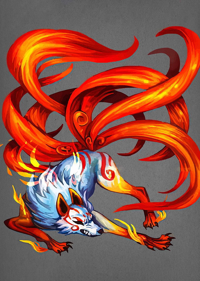 Nine-tailed Fox Illustration