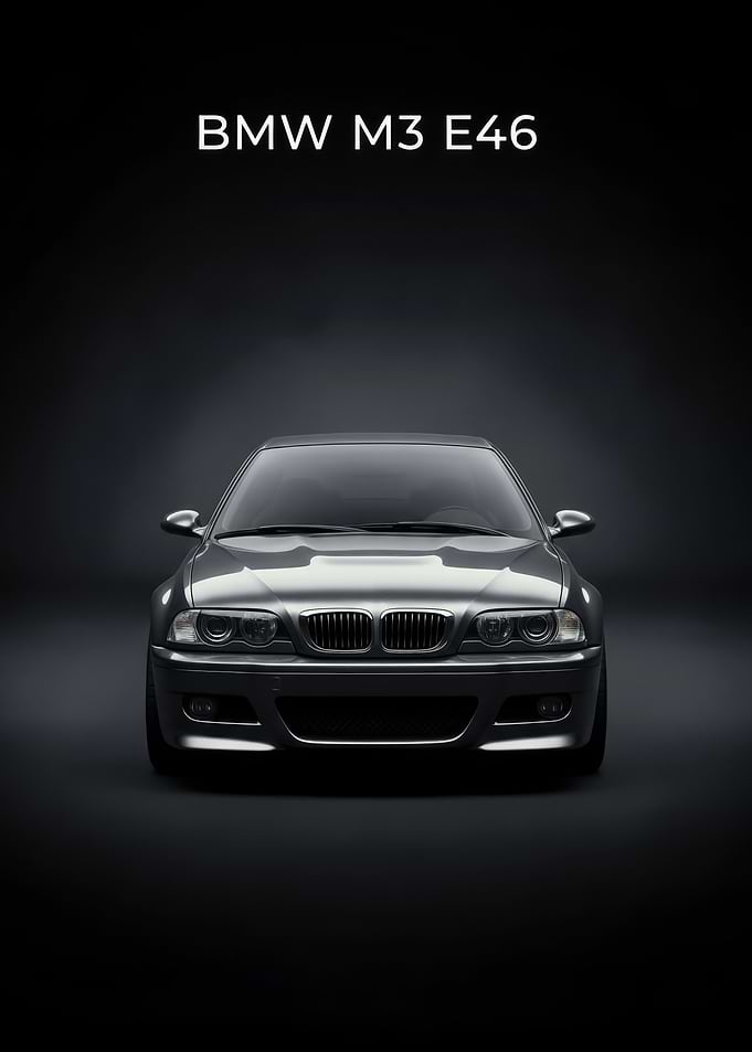BMW M3 E46 Front poster