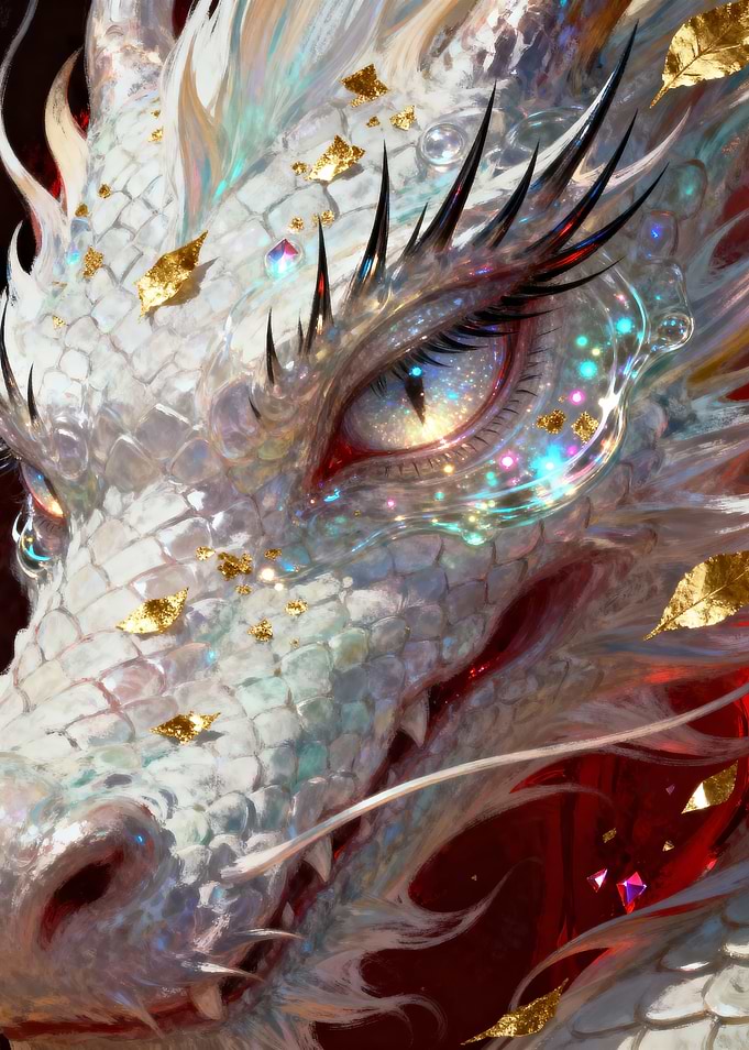 Detailed Dragon Eye Close-Up